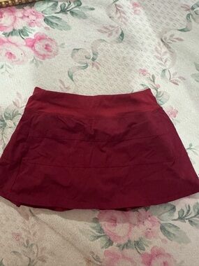 Lululemon Burgundy A-Line Skirt